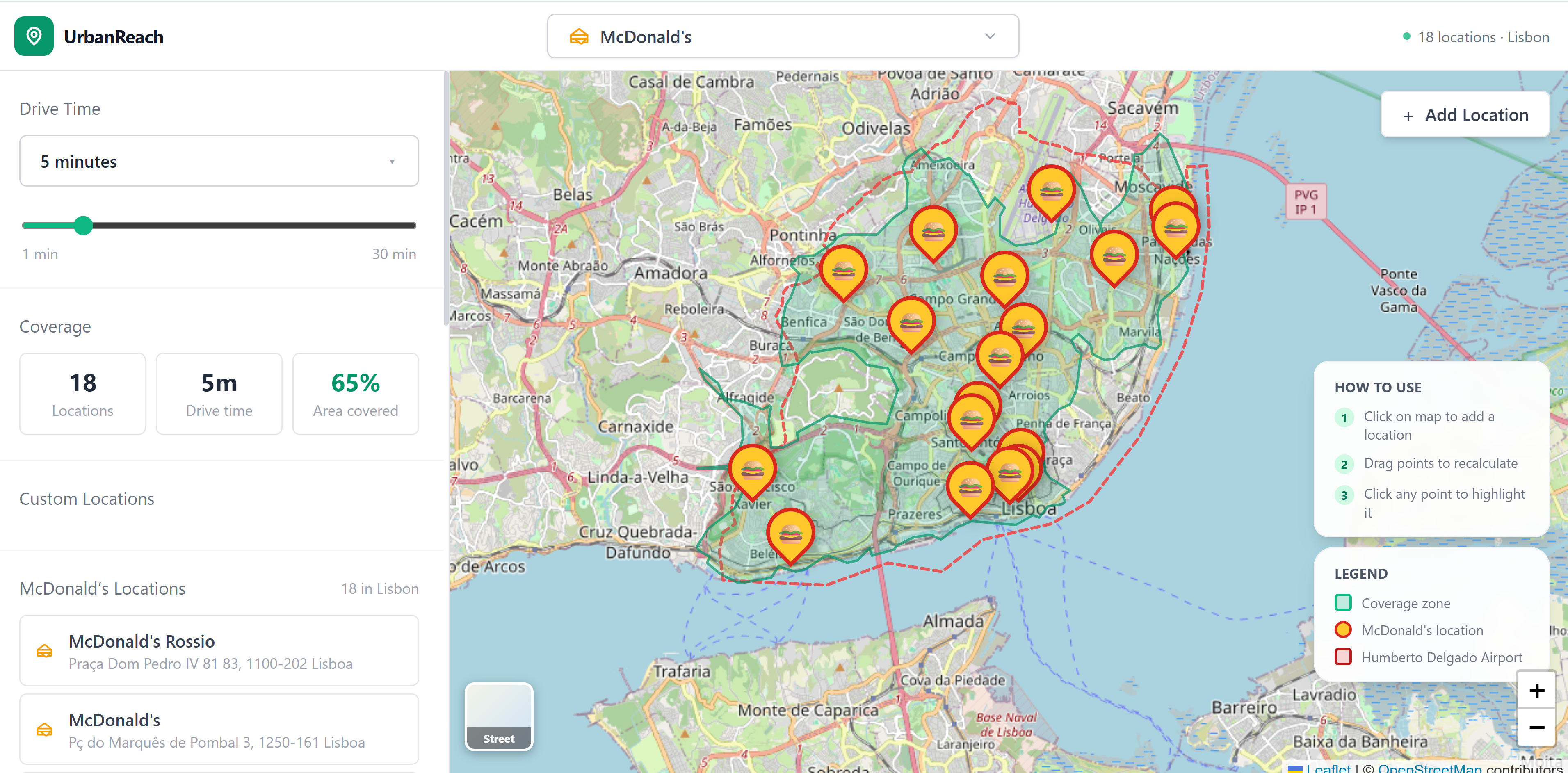 Proximity Dashboard